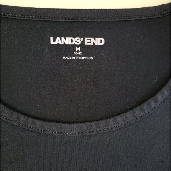 Lands End Women's Black Long Sleeve Top - Picture 3 of 10